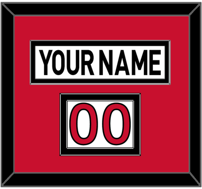 Ottawa Nameplate & Number (Shoulder) - Road White (2007-2017) - Signature Tier 2
