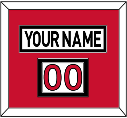 Ottawa Nameplate & Number (Shoulder) - Road White (2007-2017) - Signature Tier 2