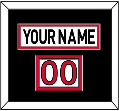 Ottawa Nameplate & Number (Shoulder) - Road White (2007-2017) - Signature Tier 4