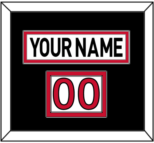 Ottawa Nameplate & Number (Shoulder) - Road White (2007-2017) - Signature Tier 4