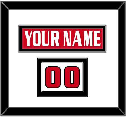 Ottawa Nameplate & Number (Shoulder) - Road/Home Red Jersey (1999-2007) - Signature Tier 1