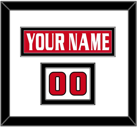 Ottawa Nameplate & Number (Shoulder) - Road/Home Red Jersey (1999-2007) - Signature Tier 1