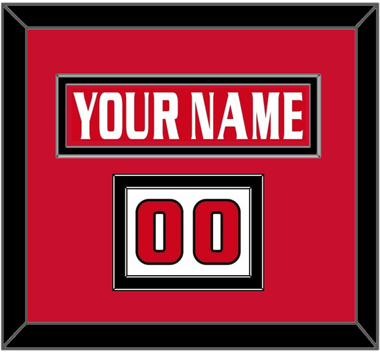 Ottawa Nameplate & Number (Shoulder) - Road/Home Red Jersey (1999-2007) - Signature Tier 2