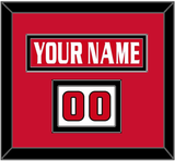 Ottawa Nameplate & Number (Shoulder) - Road/Home Red Jersey (1999-2007) - Double Mat 2