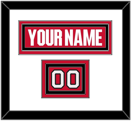 Ottawa Nameplate & Number (Shoulder) - Home Red (2017-2020) - Premier Tier 2
