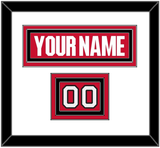 Ottawa Nameplate & Number (Shoulder) - Home Red (2007-2017) - Triple Mat 2