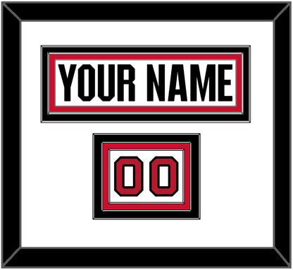 Ottawa Nameplate & Number (Shoulder) - Road White (2017-2020) - Premier Tier 1