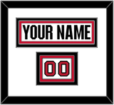 Ottawa Nameplate & Number (Shoulder) - Road White (2017-2020) - Triple Mat 1