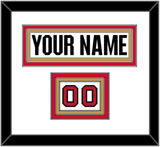 Ottawa Nameplate & Number (Shoulder) - Road White (2007-2017) - Premier Tier 2