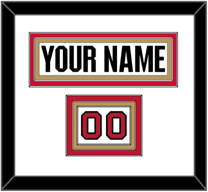 Ottawa Nameplate & Number (Shoulder) - Road White (2017-2020) - Premier Tier 2