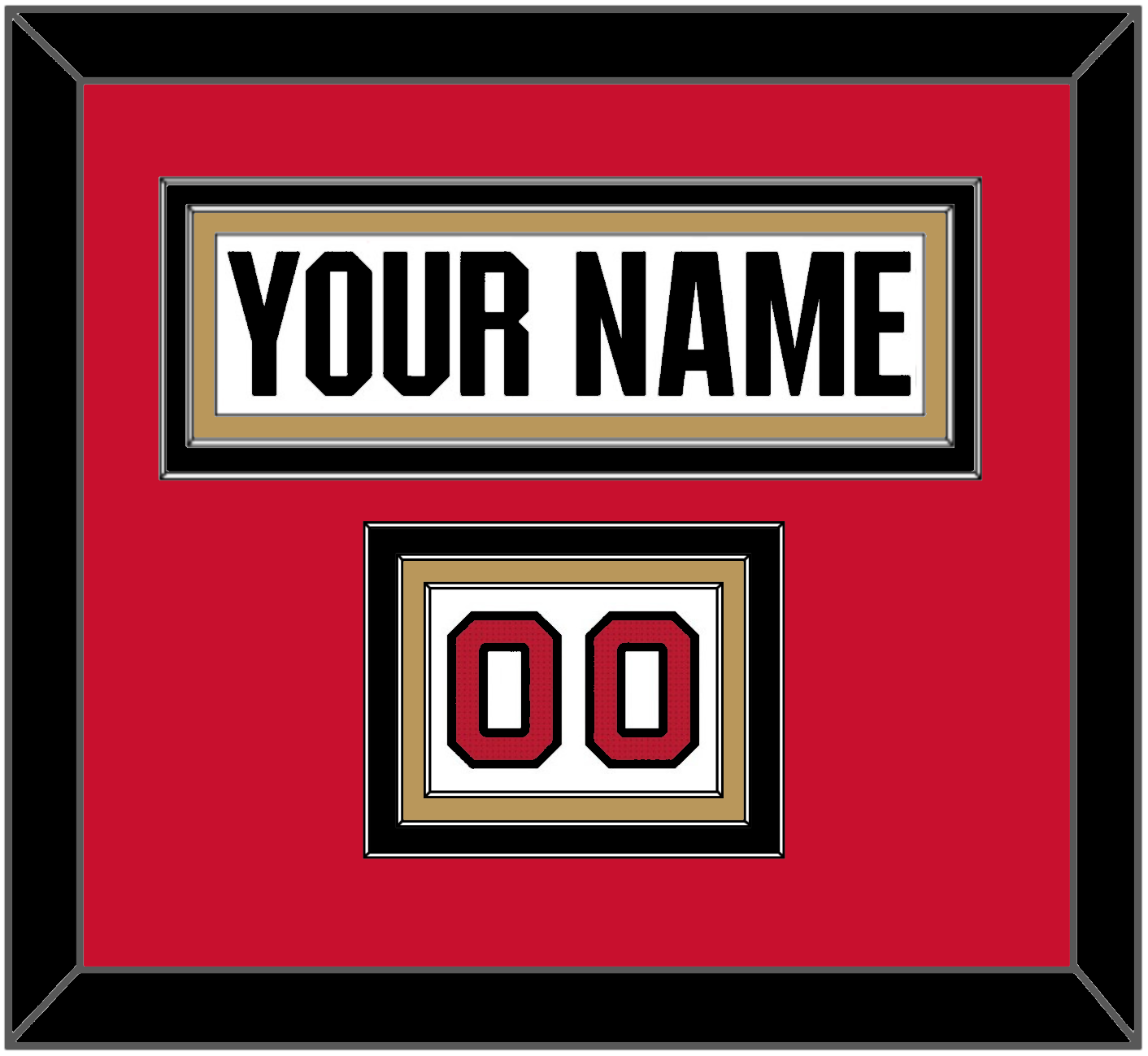 Ottawa Nameplate & Number (Shoulder) - Road White (2007-2017) - Premier Tier 3