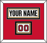 Ottawa Nameplate & Number (Shoulder) - Road White (2007-2017) - Triple Mat 3