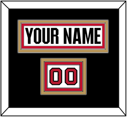 Ottawa Nameplate & Number (Shoulder) - Road White (2017-2020) - Premier Tier 4