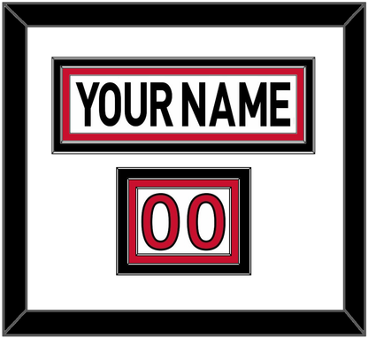 Ottawa Nameplate & Number (Shoulder) - Road White (2007-2017) - Premier Tier 1