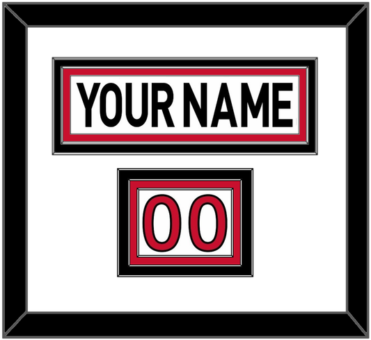 Ottawa Nameplate & Number (Shoulder) - Road White (2007-2017) - Premier Tier 1
