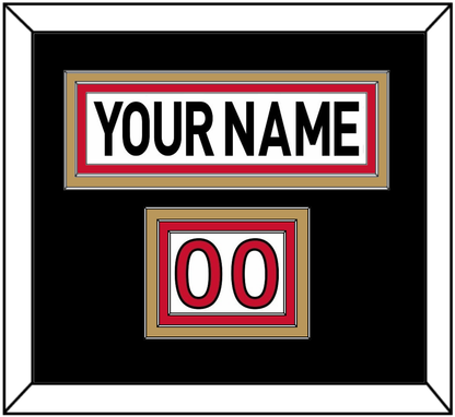 Ottawa Nameplate & Number (Shoulder) - Road White (2007-2017) - Premier Tier 4