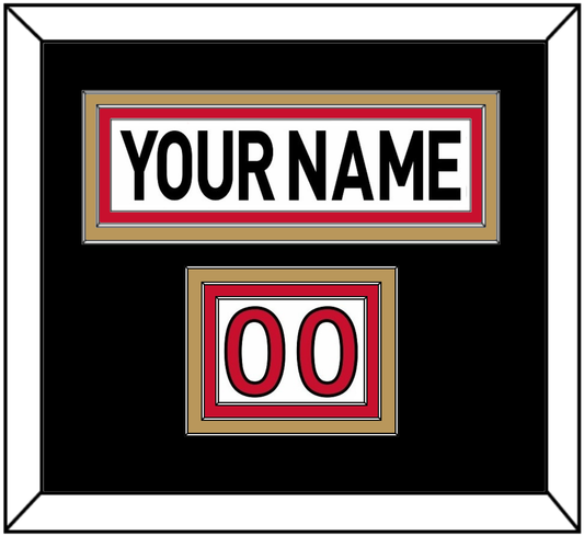 Ottawa Nameplate & Number (Shoulder) - Road White (2007-2017) - Premier Tier 4