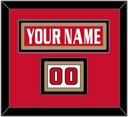 Ottawa Nameplate & Number (Shoulder) - Road/Home Red Jersey (1999-2007) - Premier Tier 3