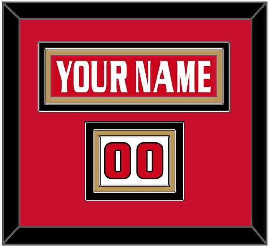 Ottawa Nameplate & Number (Shoulder) - Road/Home Red Jersey (1999-2007) - Premier Tier 3