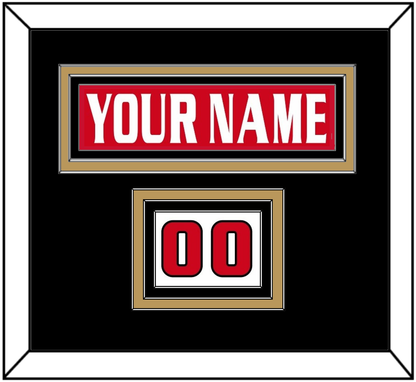 Ottawa Nameplate & Number (Shoulder) - Road/Home Red Jersey (1999-2007) - Premier Tier 4