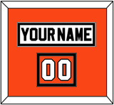 Philadelphia Nameplate & Number (Shoulder) - Road White (2007-2010) - Double Mat 3