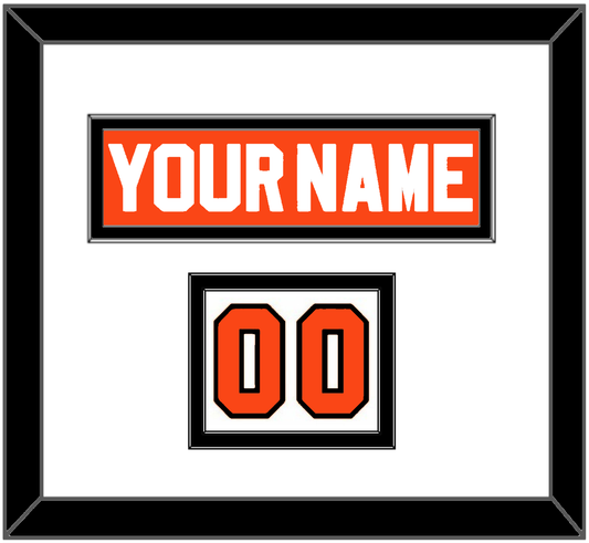 Philadelphia Nameplate & Number (Shoulder) - Road Orange (1983-2001) - Signature Tier 1
