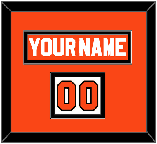 Philadelphia Nameplate & Number (Shoulder) - Road Orange (1983-2001) - Signature Tier 3