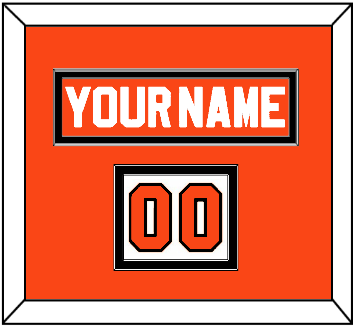 Philadelphia Nameplate & Number (Shoulder) - Road Orange (1983-2001) - Signature Tier 3
