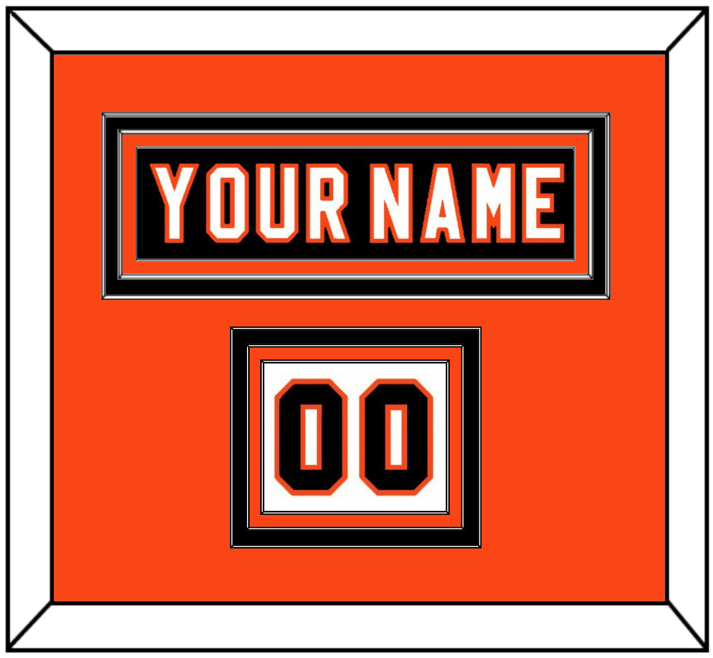 Philadelphia Nameplate & Number (Shoulder) - Home Black (2007-2010) - Premier Tier 3