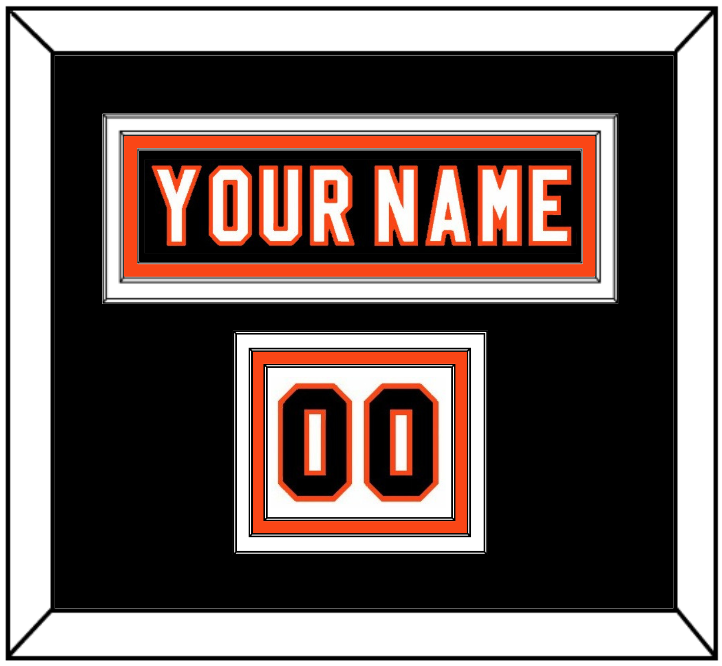 Philadelphia Nameplate & Number (Shoulder) - Home Black (2007-2010) - Premier Tier 5