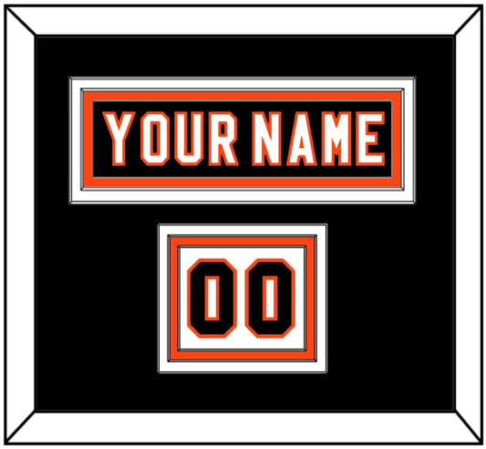 Philadelphia Nameplate & Number (Shoulder) - Home Black (2007-2010) - Premier Tier 5