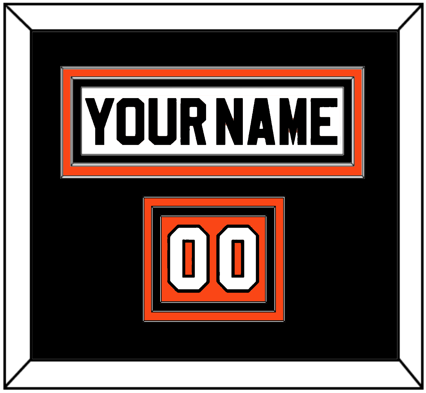Philadelphia Nameplate & Number (Shoulder) - Road White (2007-2010) - Premier Tier 5
