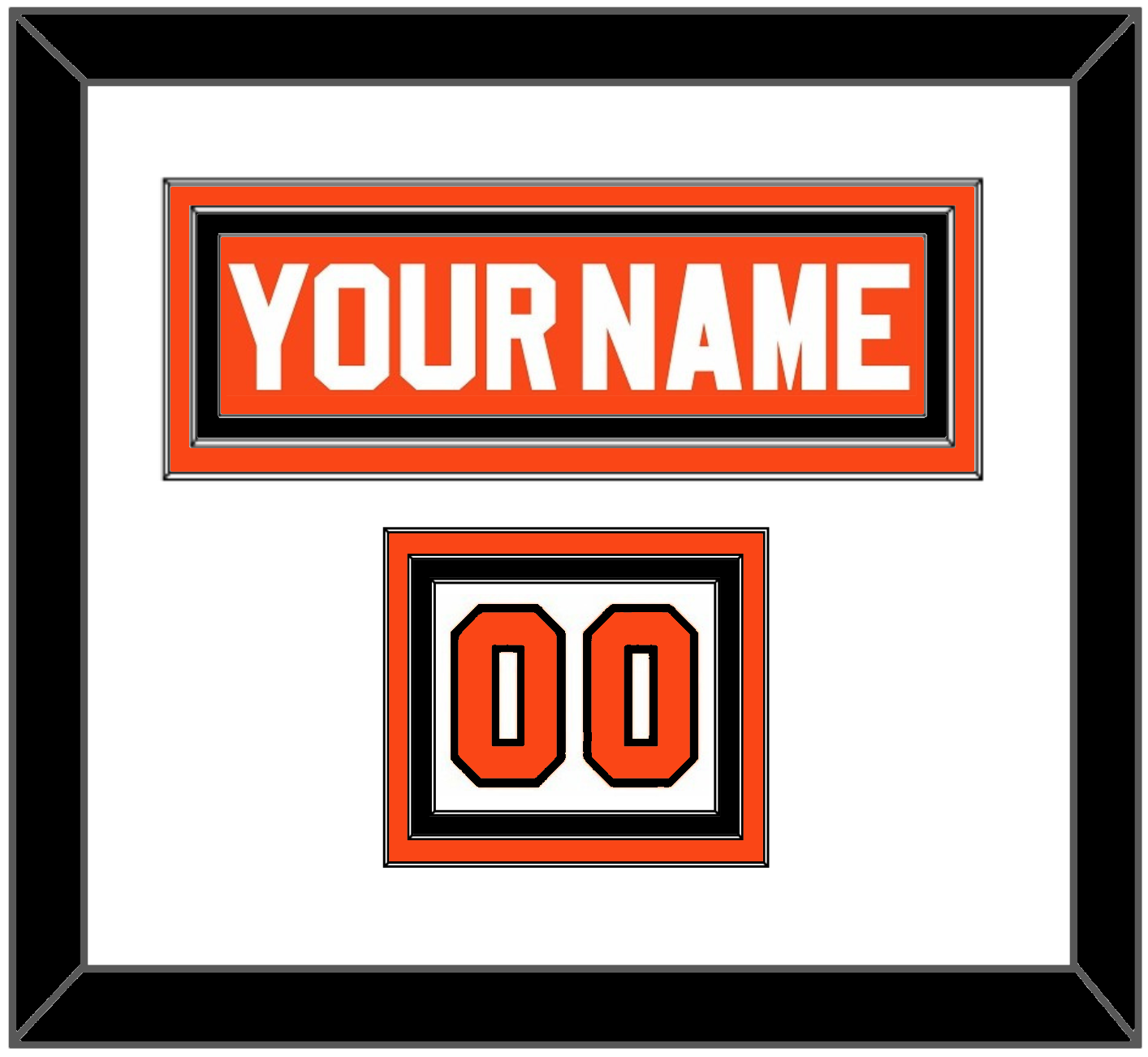 Philadelphia Nameplate & Number (Shoulder) - Road Orange (1977-1983) - Premier Tier 1