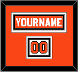 Philadelphia Nameplate & Number (Shoulder) - Road Orange (1977-1983) - Triple Mat 3