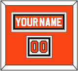 Philadelphia Nameplate & Number (Shoulder) - Road Orange (1977-1983) - Triple Mat 3