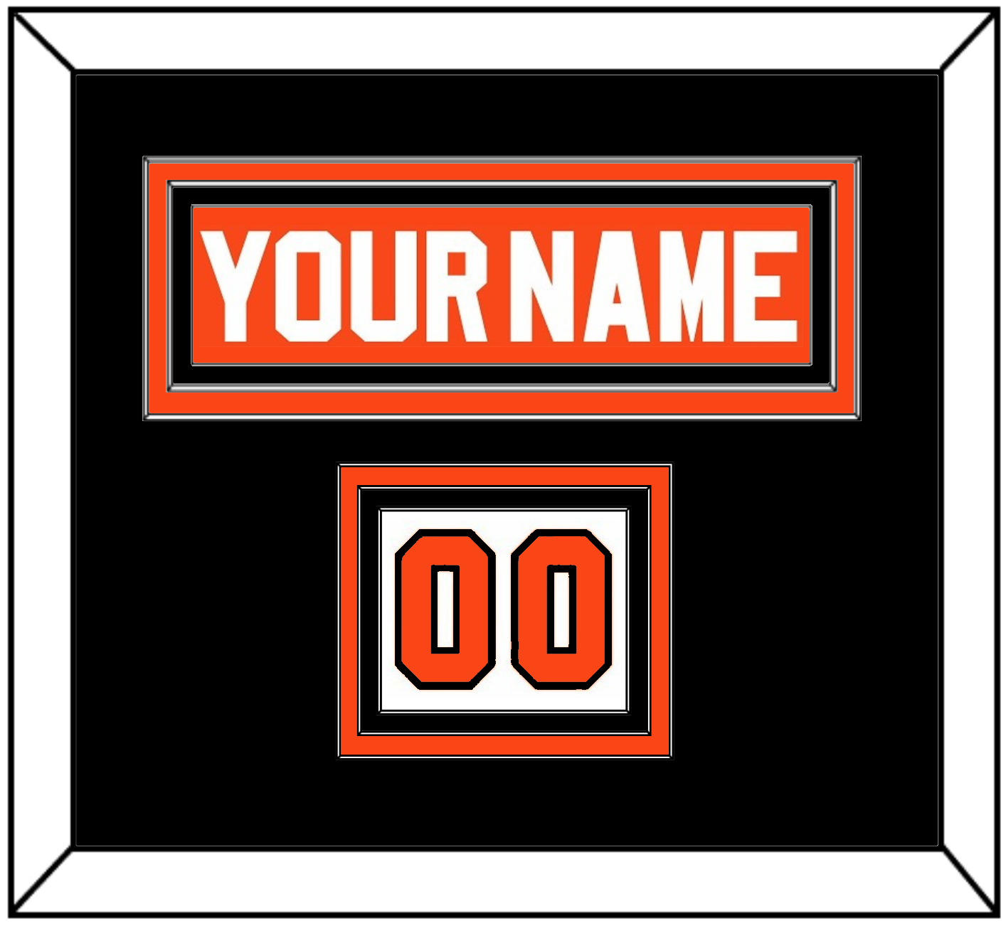 Philadelphia Nameplate & Number (Shoulder) - Road Orange (1977-1983) - Premier Tier 5