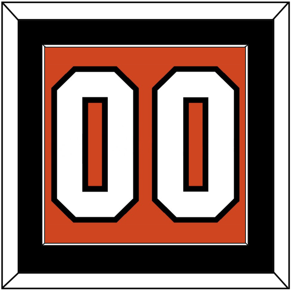 Philadelphia Number (Back) - Home Orange - Single Mat 2