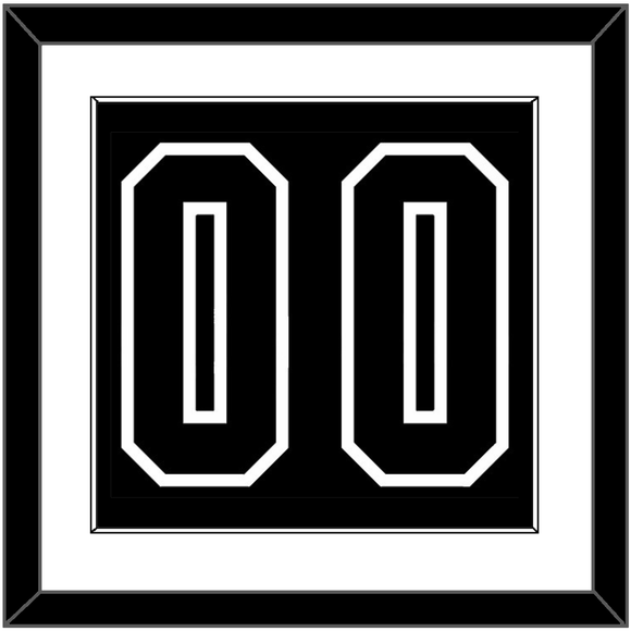 Philadelphia Number (Back) - Alternate Black - Single Mat 1