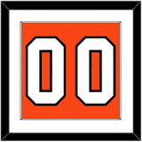 Philadelphia Number (Back) - Road Orange (1983-2001) - Single Mat 1