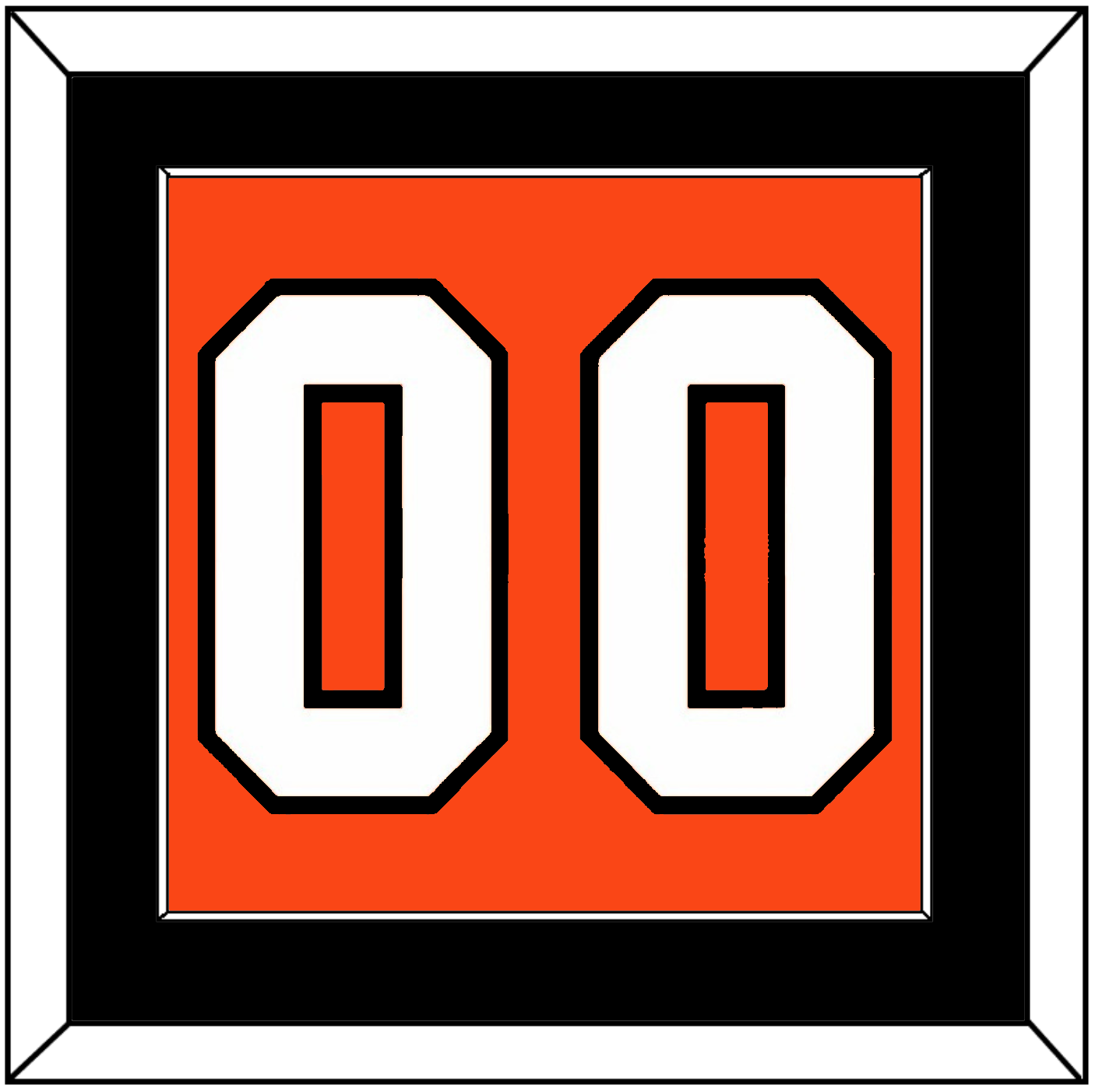 Philadelphia Number (Back) - Road Orange (1983-2001) - Essential Tier 2