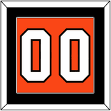 Philadelphia Number (Back) - Road Orange (1983-2001) - Single Mat 2