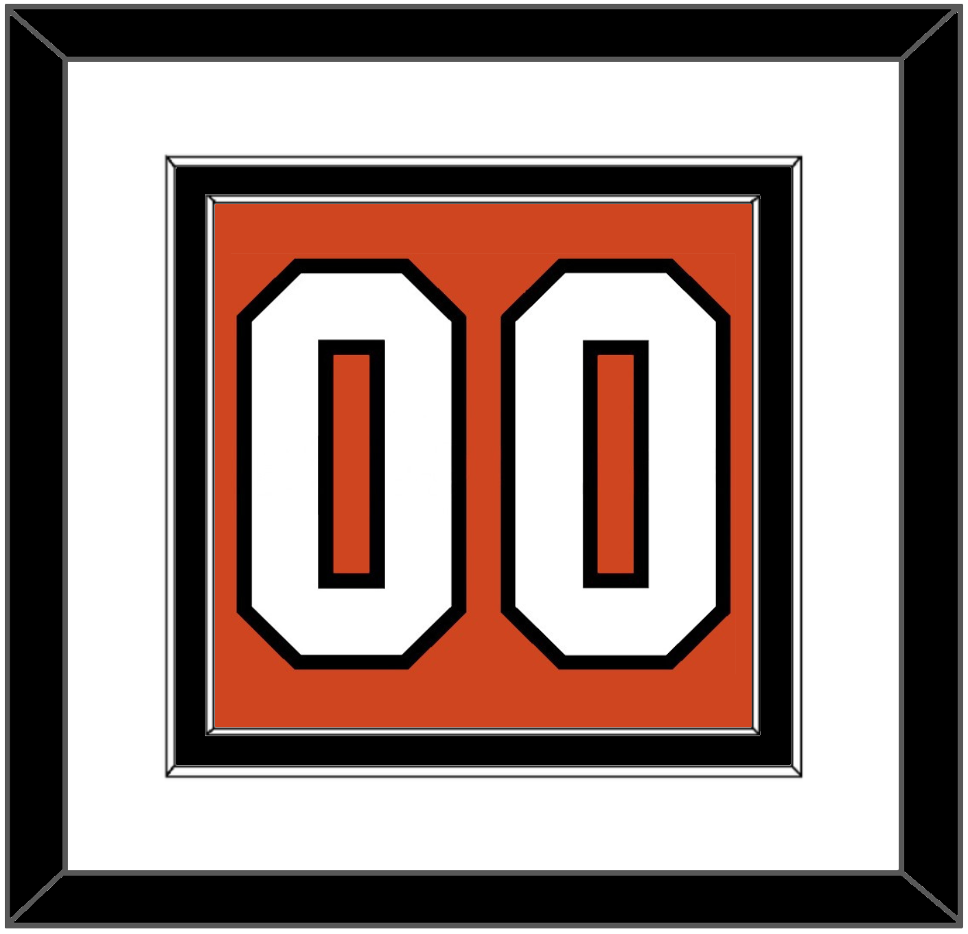 Philadelphia Number (Back) - Home Orange - Signature Tier 1