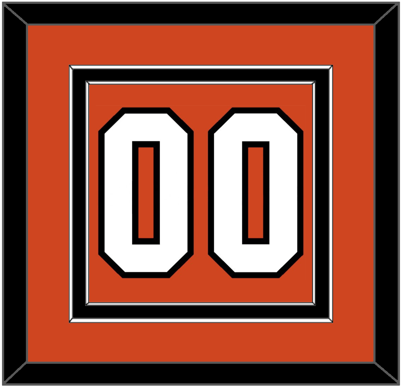 Philadelphia Number (Back) - Home Orange - Signature Tier 2