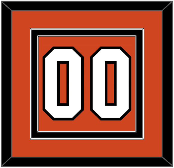 Philadelphia Number (Back) - Home Orange - Double Mat 2