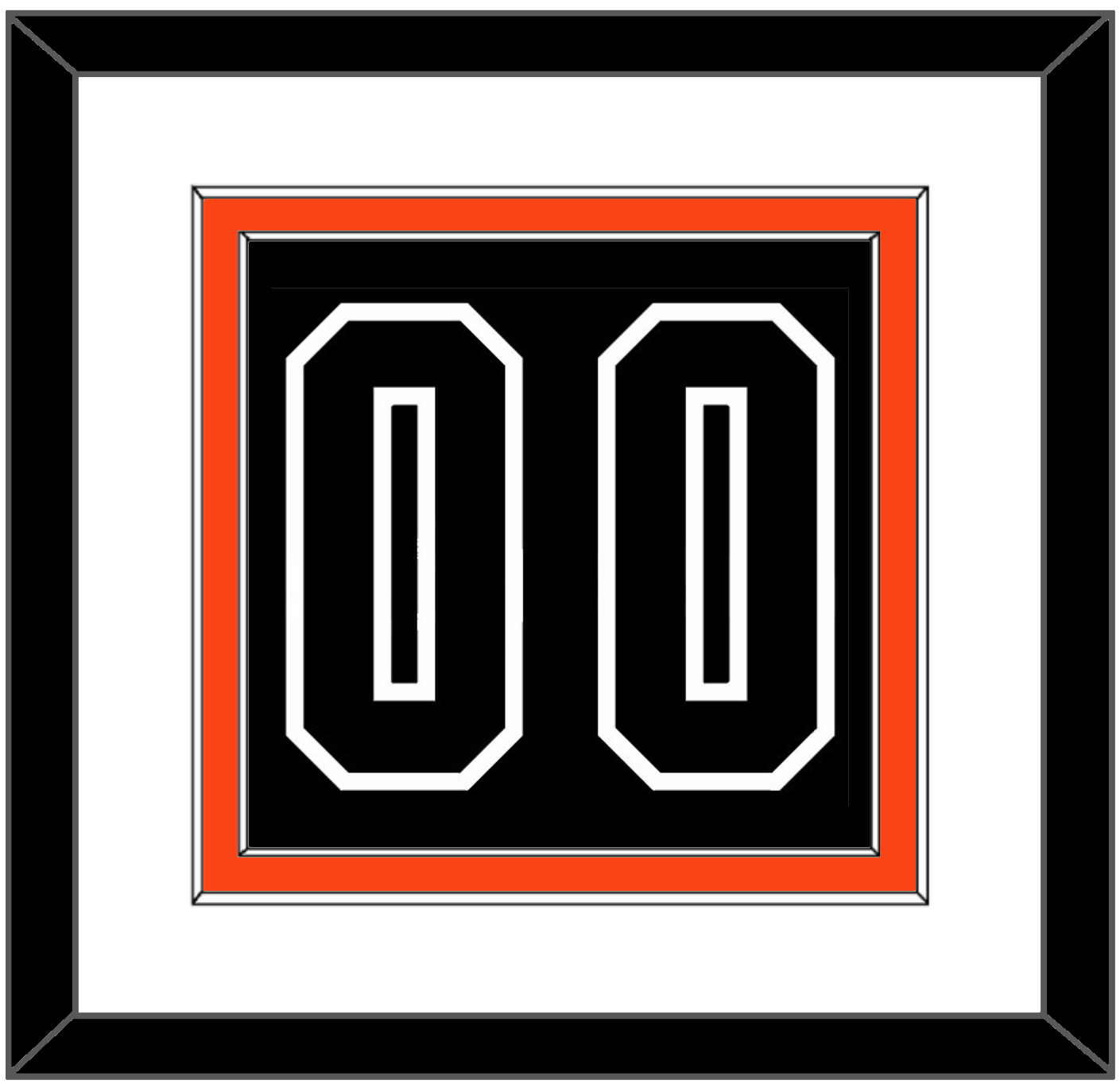 Philadelphia Number (Back) - Alternate Black - Signature Tier 1