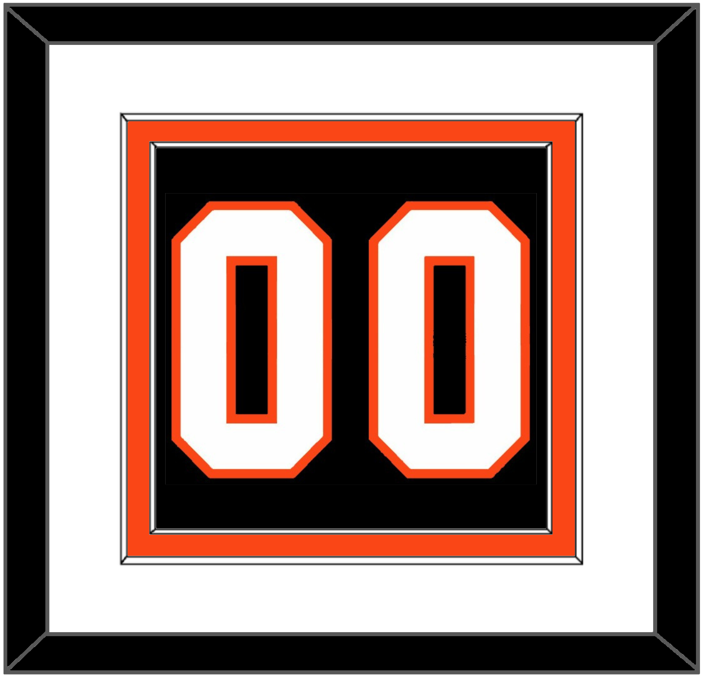 Philadelphia Number (Back) - Home Black (2007-2010) - Signature Tier 1