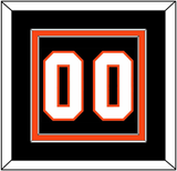 Philadelphia Number (Back) - Home Black (2007-2010) - Double Mat 2