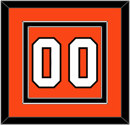 Philadelphia Number (Back) - Road Orange (1983-2001) - Signature Tier 2