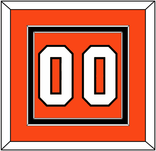 Philadelphia Number (Back) - Road Orange (1983-2001) - Signature Tier 2