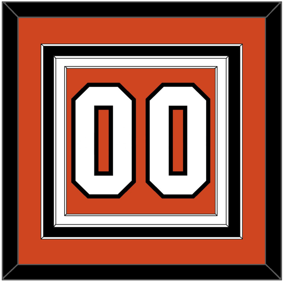 Philadelphia Number (Back) - Home Orange - Triple Mat 2